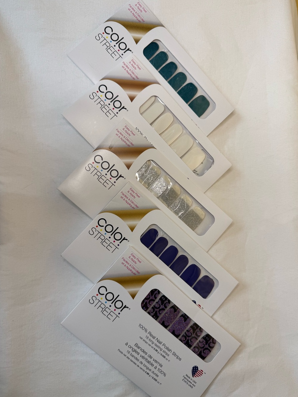 Color Street Nail Polish Strips - 5 sets included